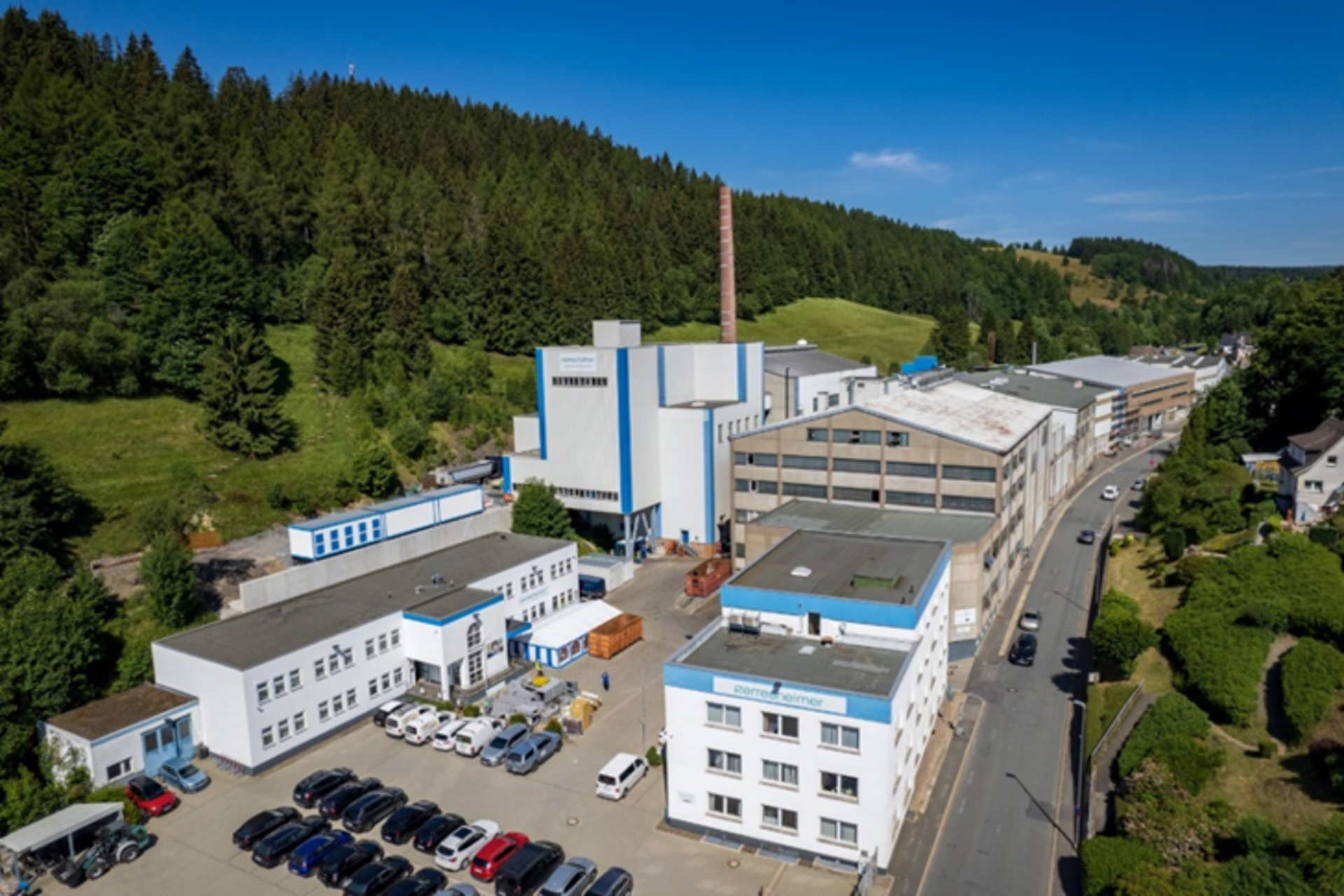 Luftbild Glaswerk Gerresheimer Tettau